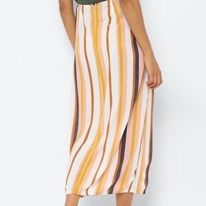 American Eagle Striped Skirt with Thigh Slit, Size S, Never Worn